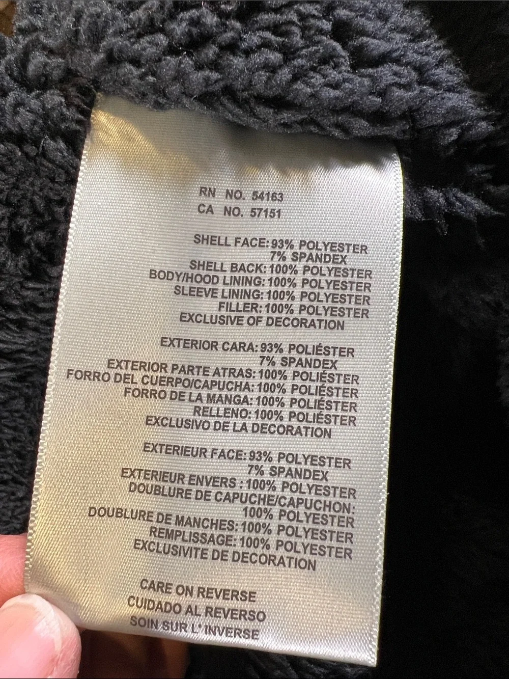 Levi’s 4XL black hooded utility jacket